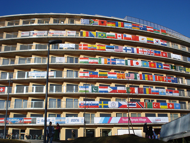 Athlete village at the 2020 Youth Winter Olymic Games Lausanne,	Switzerland