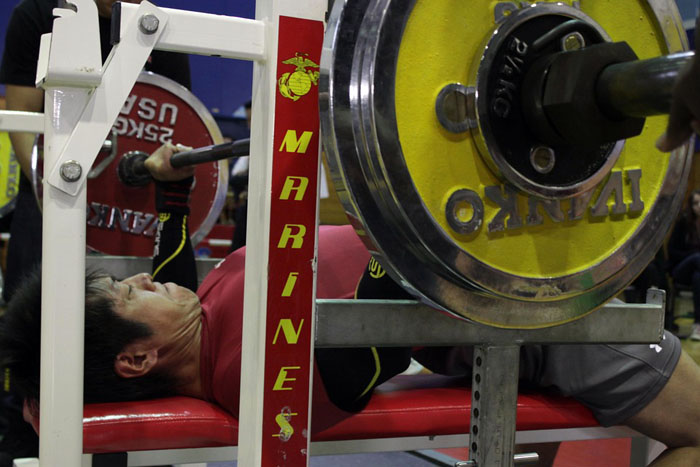 bench pressing