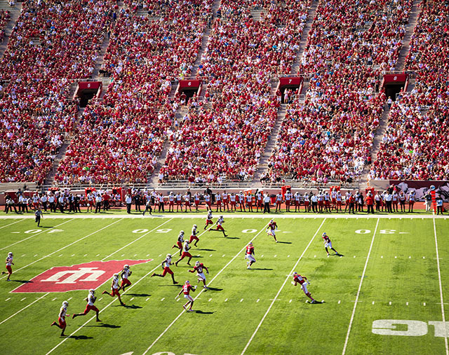 large football crowd