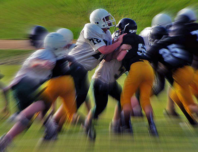 American football tackle